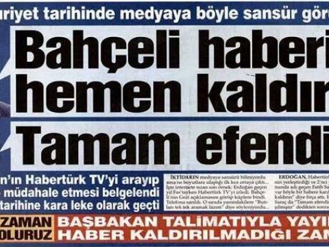 Başbakan Erdoğan Habertürk Yayını Kaldırın Talimatı 