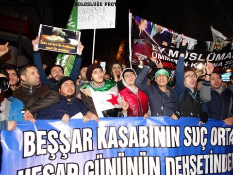 Rus ve İran Konsolosluklarına Protesto