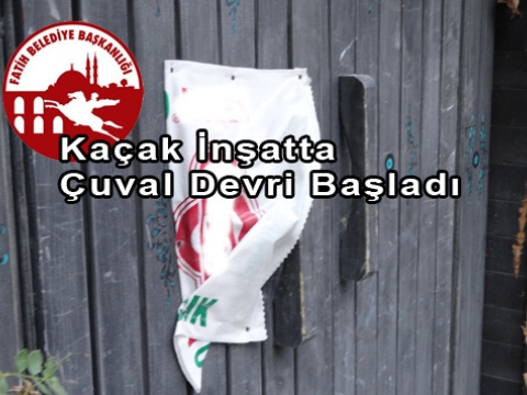 Fatih'te Restorasyonda Çuval Devri Başladı