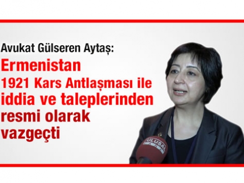 Ermeni meselesi Kars antlaşması ile bitti