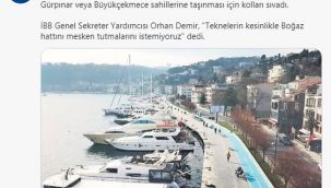 Sayın Orhan Demir Haliç Sahili halka kapatıldı