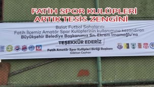 Fatih kulüpleri Spor tesislerine nihayet kavuştu