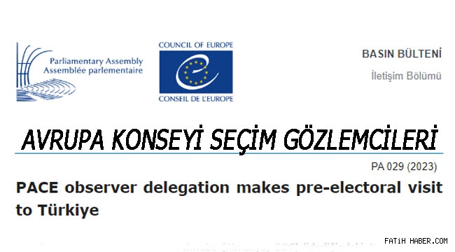 Avrupa Konseyi Parlamenterler Meclisi Türkiye'de