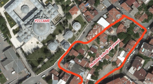 Mollabey sokağında Toplu yıkım