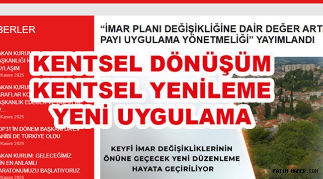 İmar değişikliği rantına Bakanlık el koydu