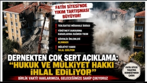 Fatih sitesi derneğinden yıkıma itiraz