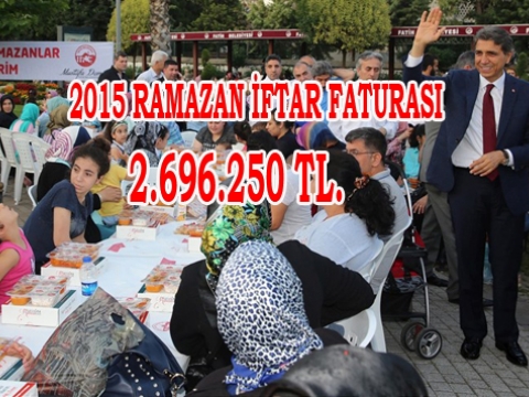 2015 Fatih belediyesi Ramazan İftariye İhalesi