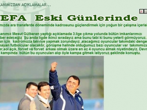VEFA'MIZ DOLU DİZGİN GELİYOR