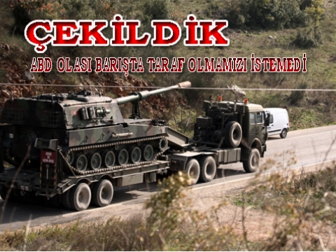 Ve Iraktan Çekilmek zorunda kaldık