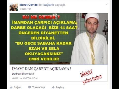 Yalan kışkırtıcı haberler