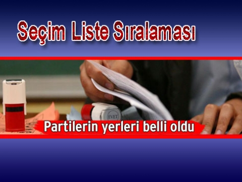 Oy Pusulası Sıralaması belli oldu