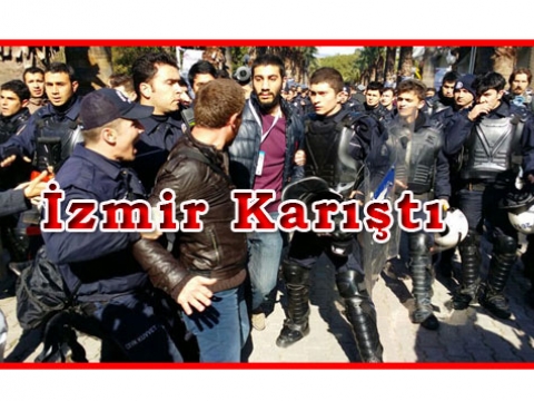 İzmirde polis müdahalesi