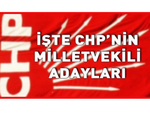 CHP 2015 TBMM adayları