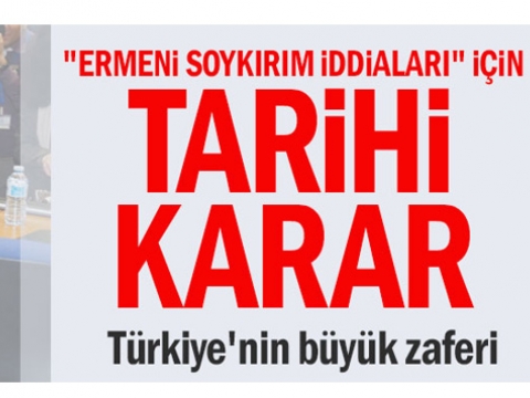 Ermeni İddiaları davayı Kaybetti