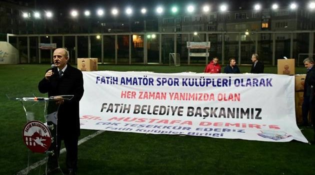 58 spor kulübüne malzeme desteği