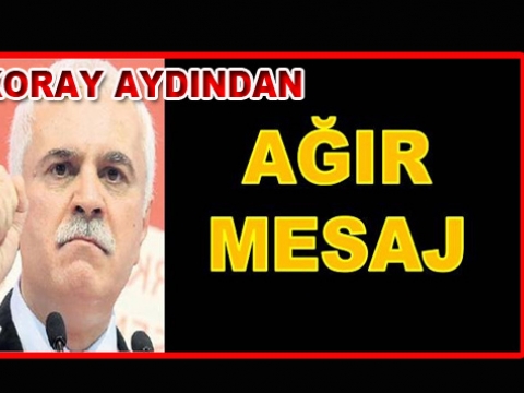 Başkan Adayı Koray Aydın İsyan etti.