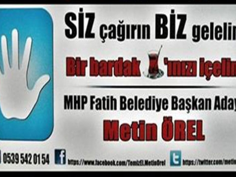 Temiz El Metin Örel seçmenle buluşuyor, projelerini anlatıyor