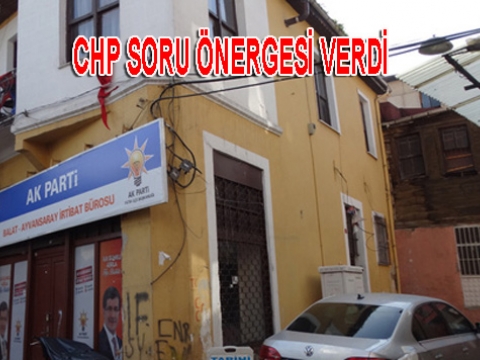 Ayvansaray mahalle teşkilatı hakkında soru önergesi