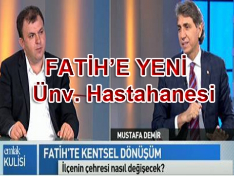 Fatih ilçemize yeni vakıf üniversitesi Yolda