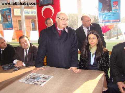 CHP fatih başkan adayı Sabri Özkan Erbakan seçim çalışmasında