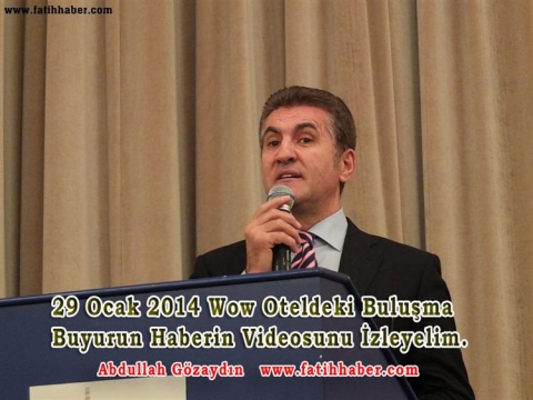 Mustafa Sarıgül Yerel medya ile wow otelde buluştu
