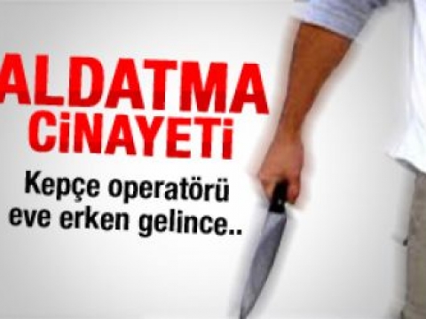 Yatakta yakaladığı eşini öldürdü 