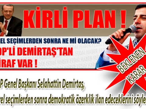 DTP Başkanı Demirtaş,Yerel seçim sonrası tam özerlklik sinyali verdi