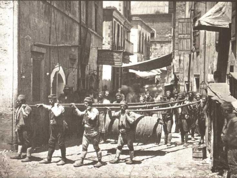 İSTANBUL - Tulumbacılar - 1920