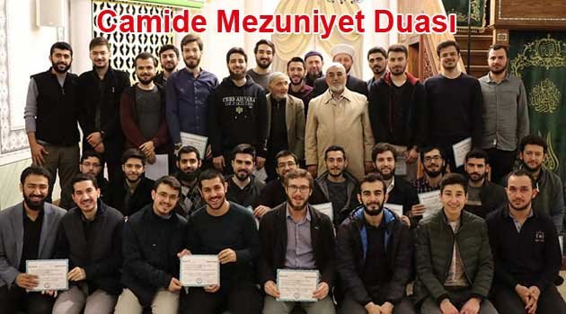 Doktorlardan Camide Mezuniyet Duası