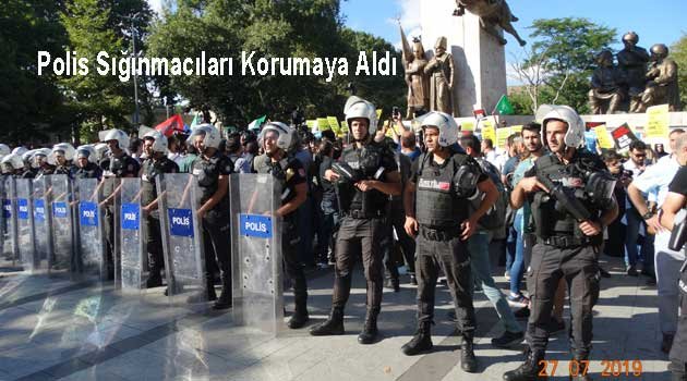 Saraçhanede Sığınmacı Gerginliği