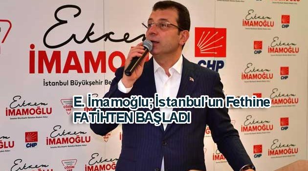 Ekrem İmamoğlu Bu Gün Fatihteydi