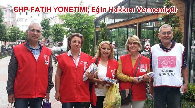 Fatih CHP ilçe örgütü ve kamuoyuna duyuru