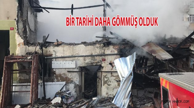 Hırkai şerif mahallesinde yangın