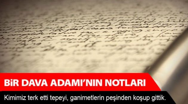 Halbuki, Ne Niyetlerle Çıkmıştık Yola..!