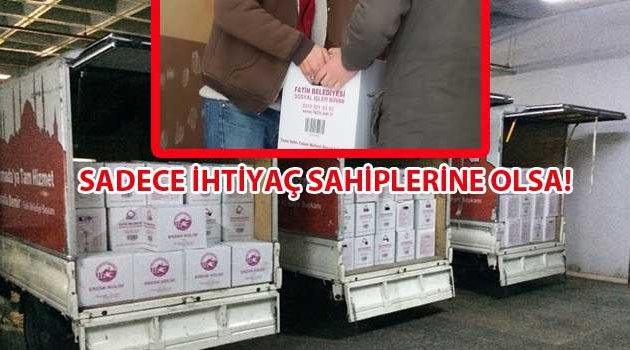 Seçimin Kaderi Erzak kolileri