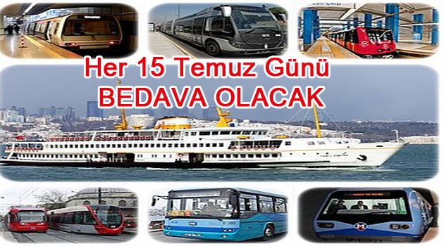 Ulaşımda bedava Günleri
