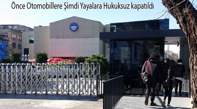 Üniversite Tarihi Caddeyi Halka kapattı