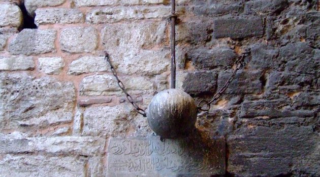 Yerinden sökülen gürz belediyede çıktı