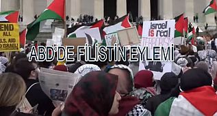 Filistinliler ABD'de İsrail'i Protesto ediyor